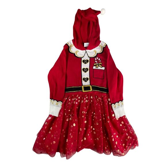 Well Worn Sweaters - Well Worn Christmas Holiday Costume Sweater Womens Medium Santa Hood Dress NWOT